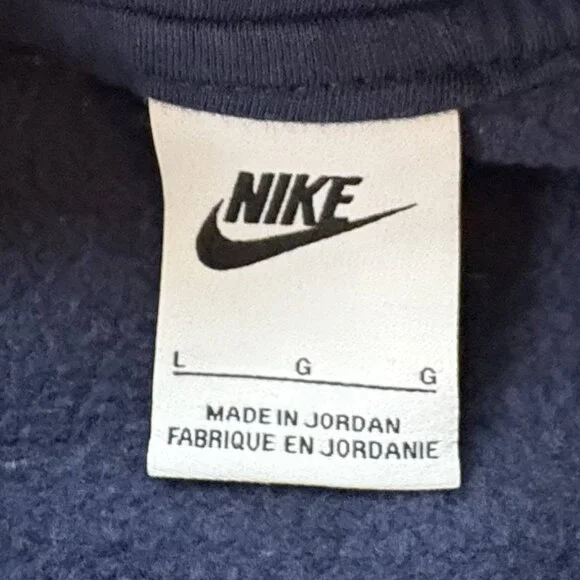 Nike Sportswear Club Fleece Pullover Hoodie LARGE Midnight Navy BV2654-410 - Picture 11 of 12